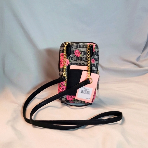 Juicy Couture Gray Floral Wallet Purse - Picture 3 of 5